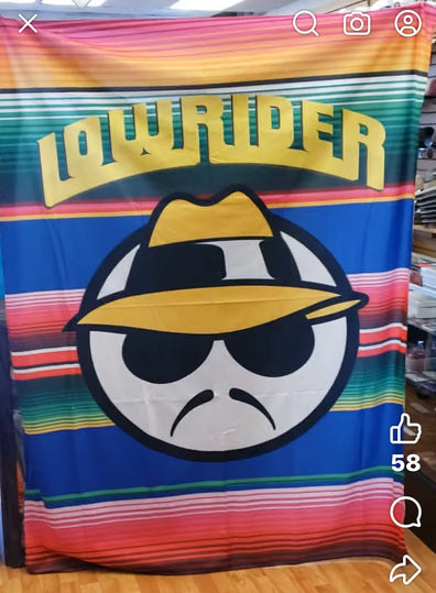 Lowrider Zarape Tapestry - Chicano Spot